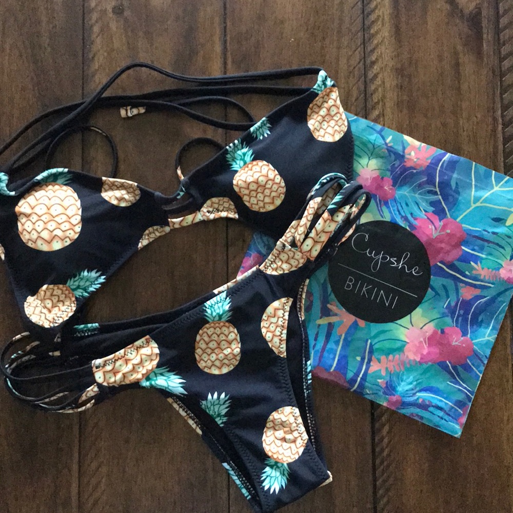 CUPSHE Pineapple Bikini - Picture 1 of 2
